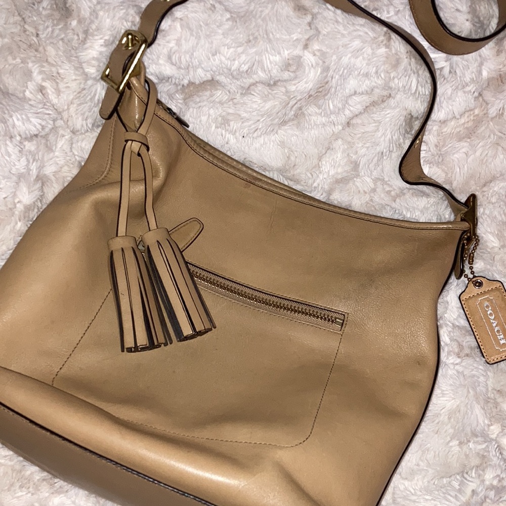 🍄🌷VINTAGE Leather COACH 🌷🍄